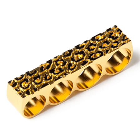 Dope Couture Bague 4 Doigts Dope Couture Gold Leo