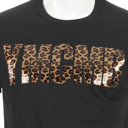 YMCMB - Tee Shirt YMCMB Leopard 617 Noir