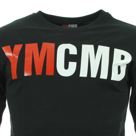 YMCMB - Tee Shirt Manches Longues YMCMB Rich And Gang 607 Noir