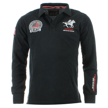 Geographical Norway - Polo Manches Longues Geographical Norway Kanal Noir