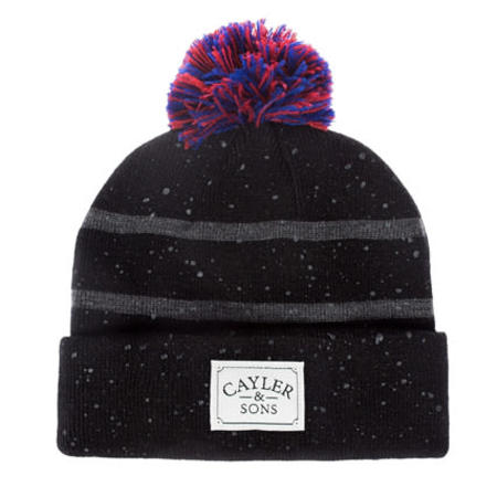 Cayler And Sons - Bonnet Pompon Cayler And Sons Cray Noir Rouge Gris