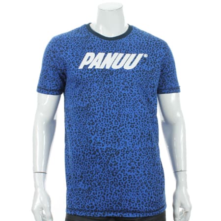 Tee Shirt Reversible Panuu Leopard Bleu Marine Leopard