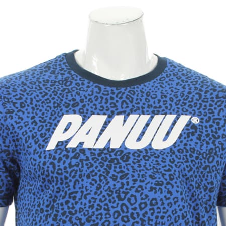 Tee Shirt Reversible Panuu Leopard Bleu Marine Leopard