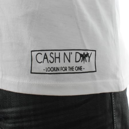 Cash N Day - Tee Shirt Cash N Day WEEZY-82 Blanc
