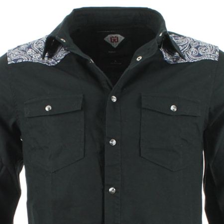 Swagg - Chemise Swagg By Sixth June B1014 Noir Paisley