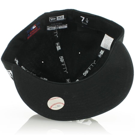 New Era - Casquette Snapback Fitted 59Fifty NY Yankees Basic Noir Blanc
