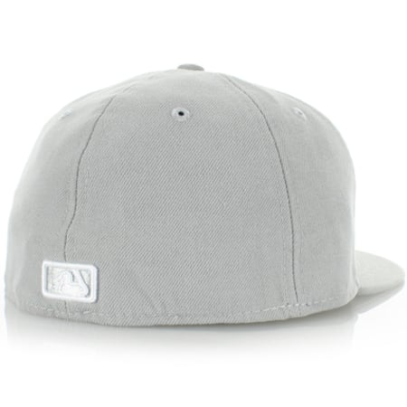 New Era - Casquette Snapback Fitted 59Fifty NY Yankees Basic Gris Blanc