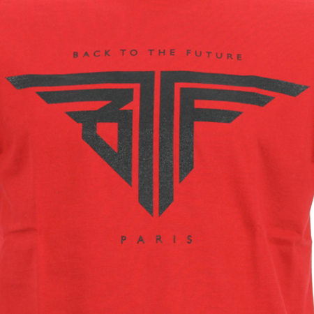 BTTF - Tee Shirt Kaaris BTTF Back To The Future Rouge Noir