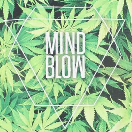 Mind Blow - Sweat Crewneck Mind Blow Canablow Noir