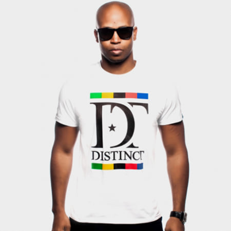 Distinct - Tee Shirt Distinct By Rohff Comores Blanc