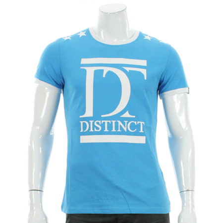 Distinct - Tee Shirt Distinct By Rohff Classic Logo Bleu Turquoise