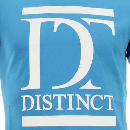 Distinct - Tee Shirt Distinct By Rohff Classic Logo Bleu Turquoise