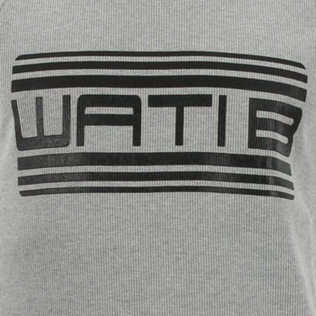 Wati B - Débardeur Wati B Declasse Gris Logo Noir