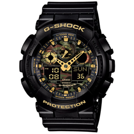 G-Shock - Montre Casio G-Shock GA-100CF-1A9ER Noir Camo