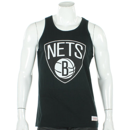 Mitchell and Ness - Débardeur Mitchell And Ness Team Logo Brooklyn Nets Noir