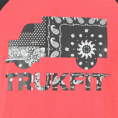 Trukfit - Tee Shirt Raglan Trukfit TM1403K06 Rouge