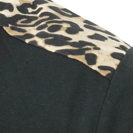Cabaneli - Tee Shirt Enfant Cabaneli Leopard V Noir