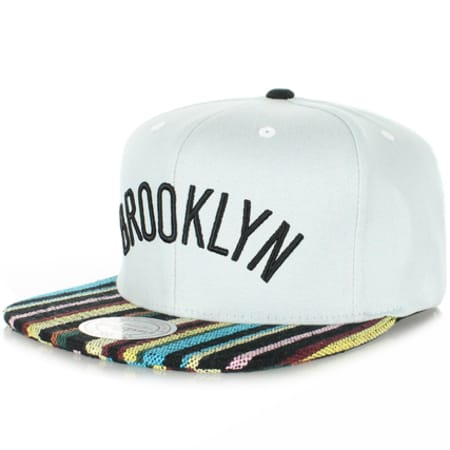 Mitchell and Ness - Casquette Snapback Mitchell And Ness Aztec Brooklyn Nets