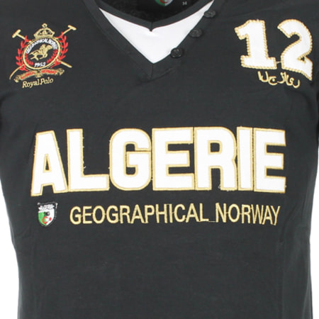 Geographical Norway - Tee Shirt Geographical Norway Algerie Noir
