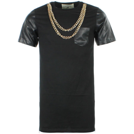 The New Designers ! - Tee Shirt Oversize The New Designers Gold Chains Noir