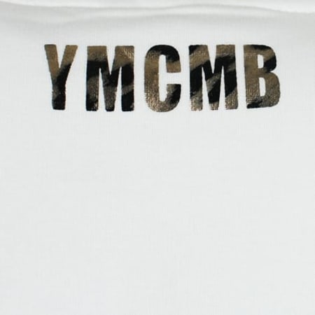 YMCMB - Sweat Zippé Capuche YMCMB HG-630 Blanc Leopard
