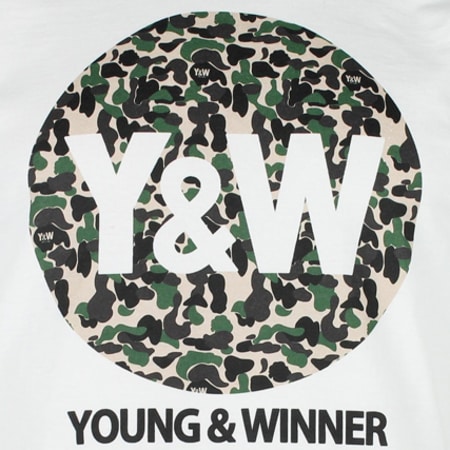 Y et W - Tee Shirt Y et W Circle Camo Blanc
