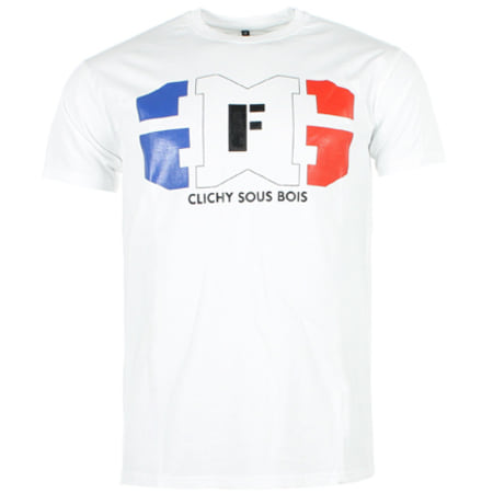 Ghetto Fabulous Gang - Tee Shirt Ghetto Fabulous Gang La France Blanc