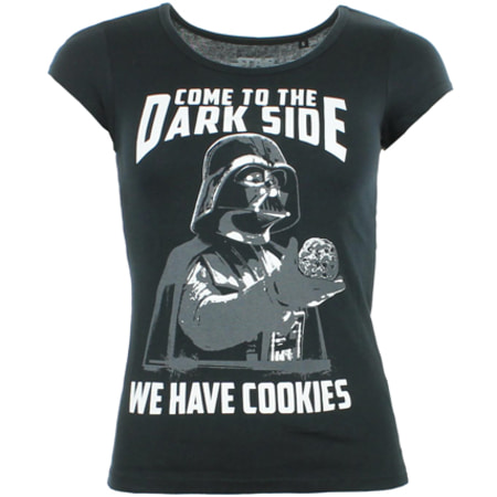 Star Wars - Tee Shirt Femme Star Wars We Have Cookies 1254 Noir