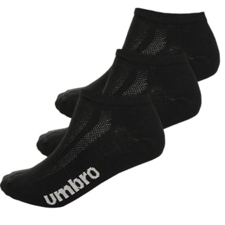 Umbro - Lot de 3 Paires de Chaussettes Umbro Athletic INV P/3 Noir