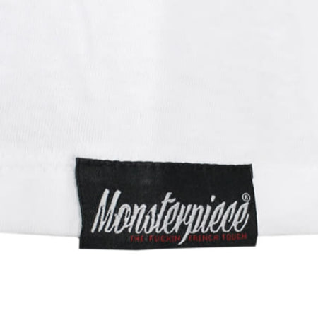 Monsterpiece - Tee Shirt Monsterpiece Menace 02 Blanc Noir