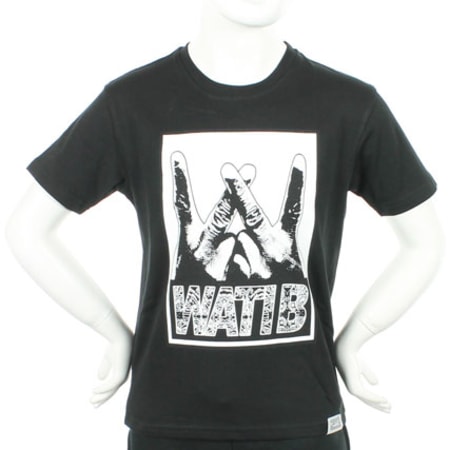Wati B - Tee Shirt Enfant Wati B Wad Noir Bandana