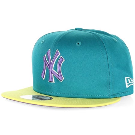 New Era - Casquette Snapback New Era Tricol Basic New York Yankees Vert Jaune