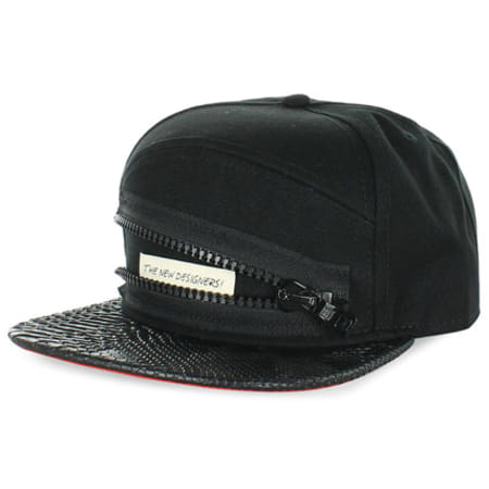 The New Designers ! - Casquette Snapback The New Designers Zip Snake Noir