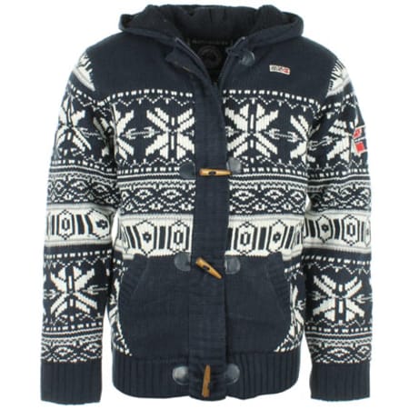 Geographical Norway - Blouson Cardigan Geographical Norway WK323H Bleu Marine