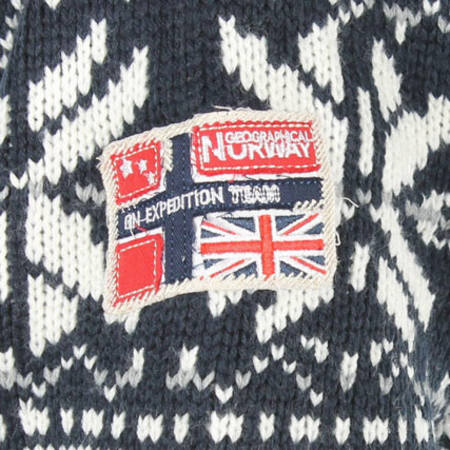 Geographical Norway - Blouson Cardigan Geographical Norway WK323H Bleu Marine