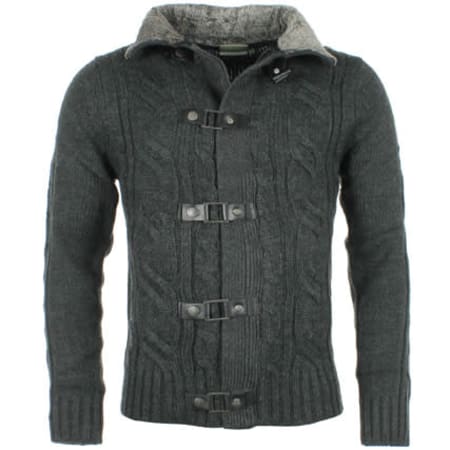 Crossby - Cardigan Crossby Fox Gris Anthracite