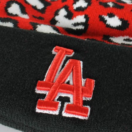 New Era - Bonnet New Era Animal Knit Los Angeles Dodgers Red