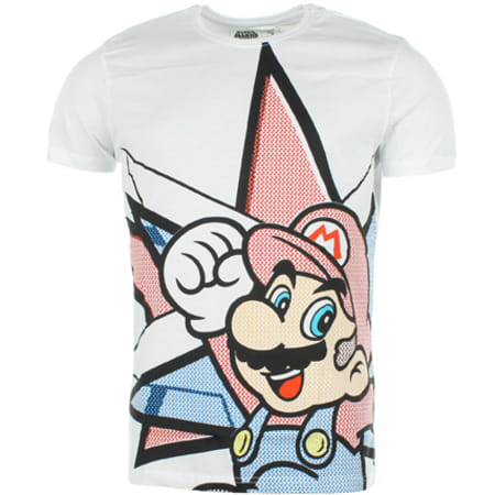 Super Mario - Tee Shirt Nintendo Mario Blanc
