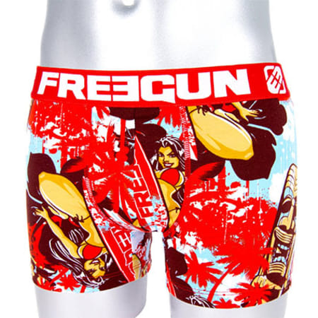 Freegun - Boxer Freegun TIK Rouge Blanc