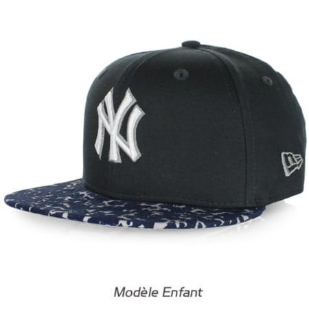New Era - Casquette Snapback Enfant New Era Team Pad New York Yankees Bleu Marine