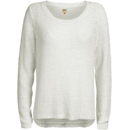 Only - Pull Femme Only Geena LS Pullover Antique White