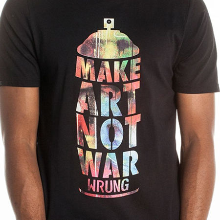 Wrung - Tee Shirt Wrung Make Art Noir