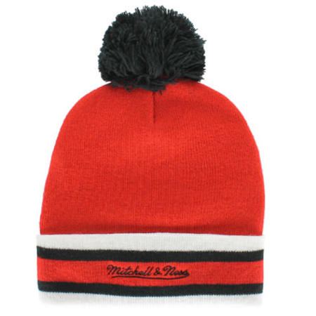 Mitchell and Ness - Bonnet Mitchell And Ness Stripe Chicago Bulls Rouge