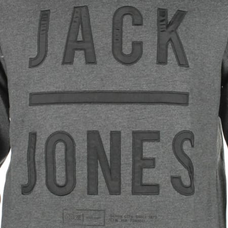 Jack And Jones - Sweat Col Amplified Jack And Jones Hit Gris Foncé