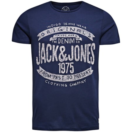 Jack And Jones - Tee Shirt Jack And Jones Royal Campaign Bleu Marine
