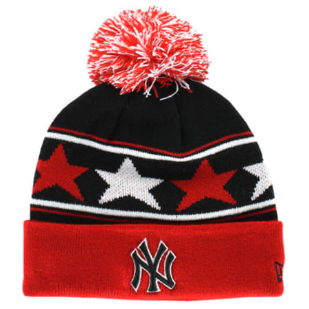 New Era - Bonnet New Era Pommy Star New York Yankees Rouge Noir