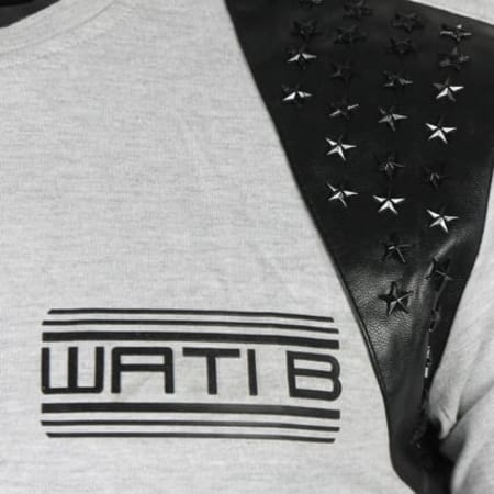 Wati B - Tee Shirt Wati B Paters Gris Chiné