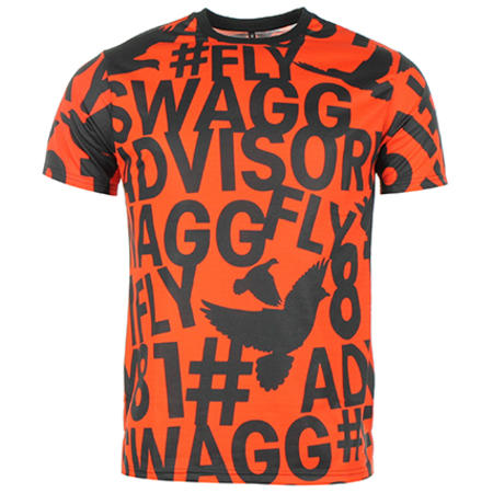 Swagg - Tee Shirt Swagg M-123 Rouge Noir