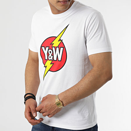 Tee Shirt Y et W Lightning Blanc