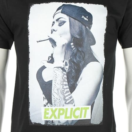 Explicit Couture - Tee Shirt Explicit Couture Tattoo Girl Noir